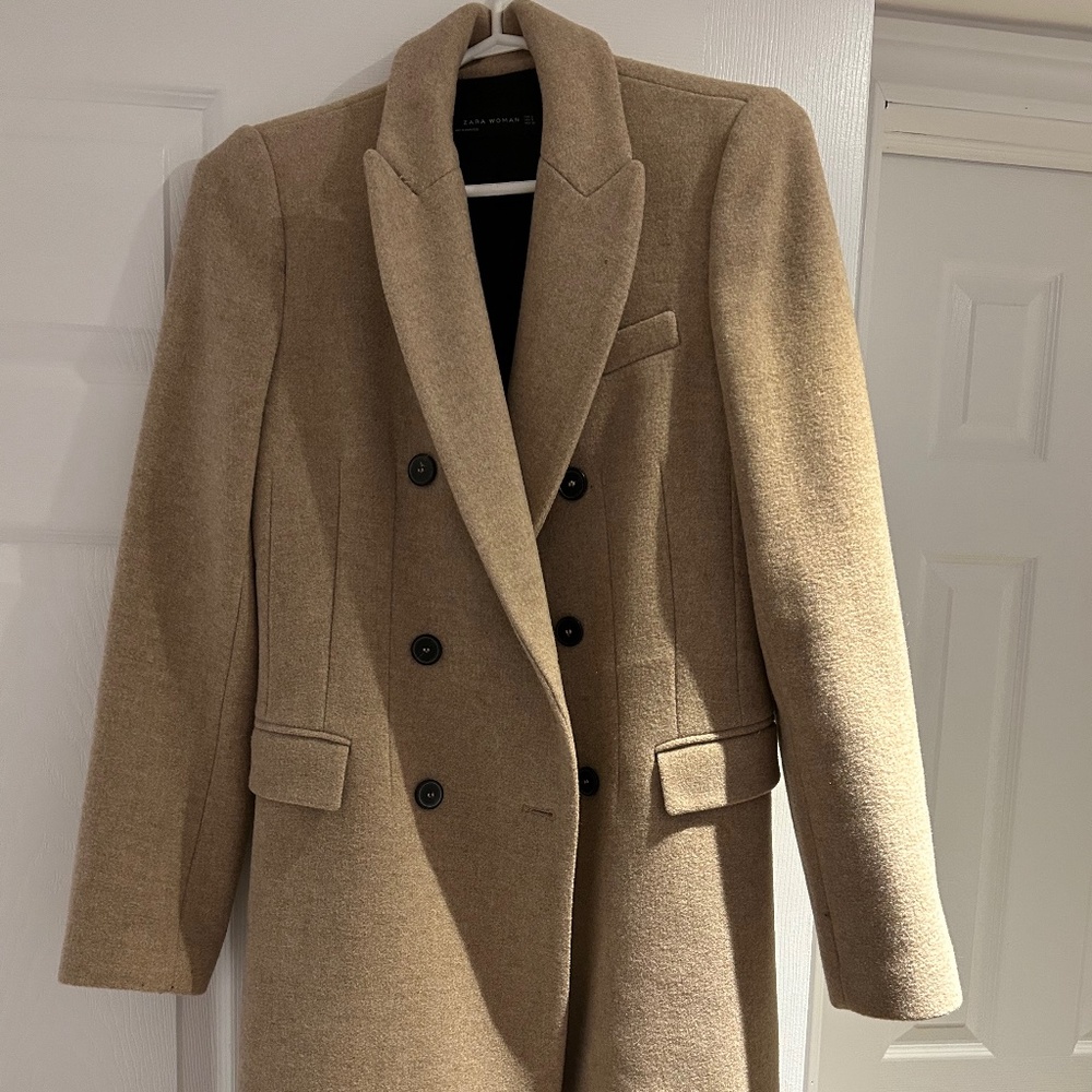 Zara Wool Coat Women Size Small